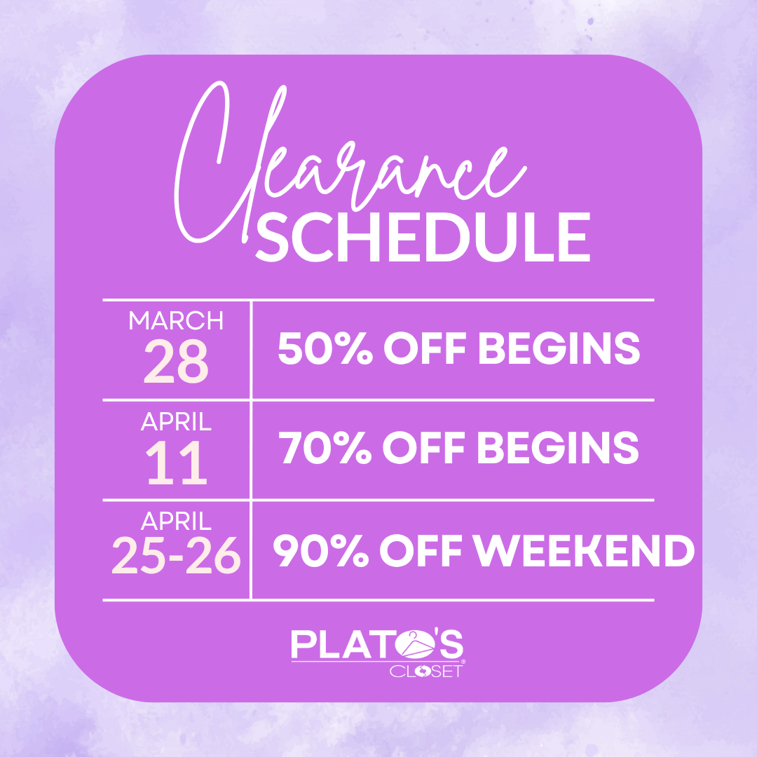 Clearance Schedule
